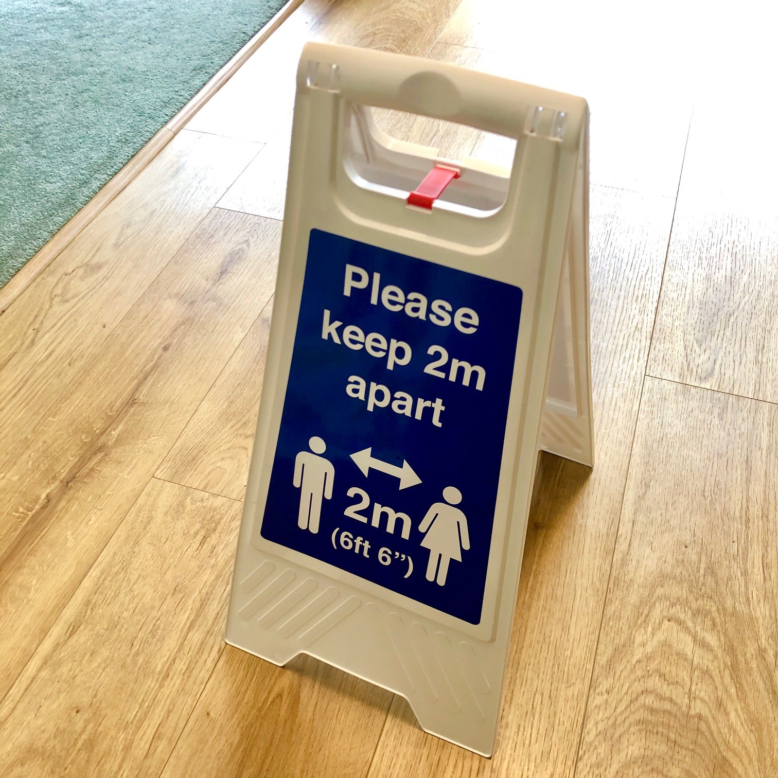 2m floor sign