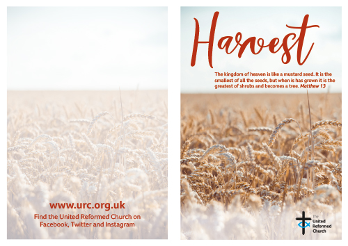 Harvest sunday service sheet A4