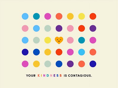 kindness is contagious 