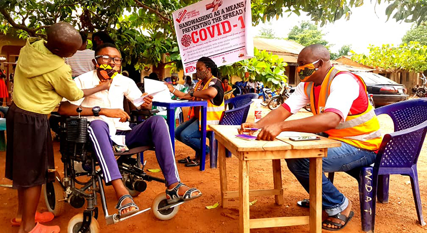 Ibrahim is being supported by a Christian Aid project news banner