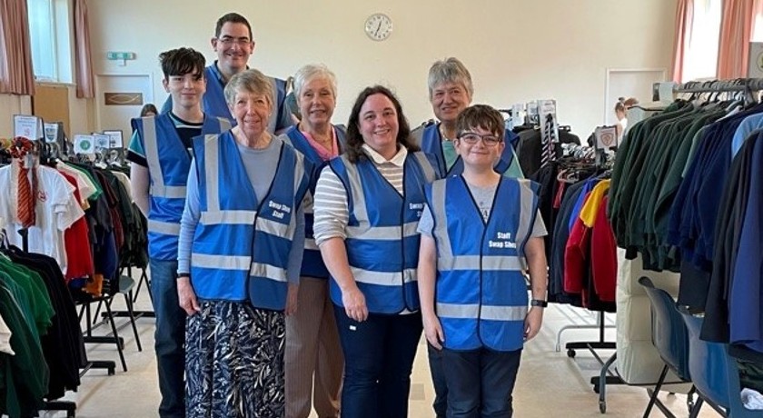 St Columbas school swap shop team2